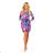 323-1 Comfortable OVERSIZE dress - blue and pink flowers