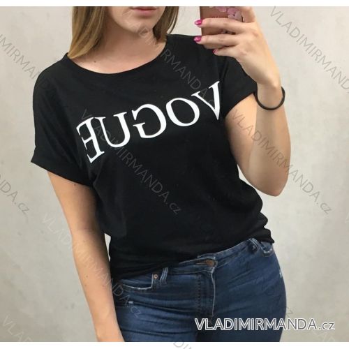 T-shirt short sleeve ladies (uni l-2xl) ITALIAN Fashion IM11736 white S / M / L one size