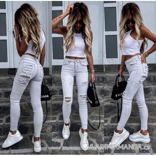 Leggings pants leatherette with zip (34-42) JEANS JWA20048