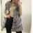 Women's fur vest with hood (one size s / l) ITALIAN FASHION IMT2031120 S/L one size black