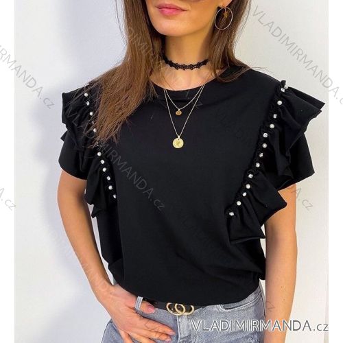 T-shirt elegant long sleeve women (S / M ONE SIZE) ITALIAN FASHION IMWK21008