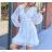 Summer long sleeve flowered women's dress (UNI S / L) ITALIAN FASHION IMK20150