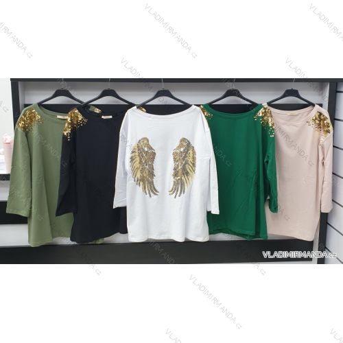 Dress with 3/4-sleeve ladies pocket (uni sl) ITALIAN Fashion IM3181746