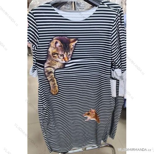 Summer long sleeve flowered dress (uni s / m) ITALIAN FASHION IMM200166