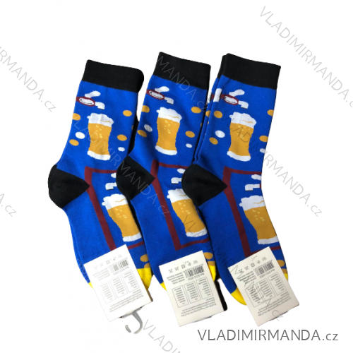 Socks classic light picture beer / wine motif (35 / 39-39 / 43) ECC-2003
