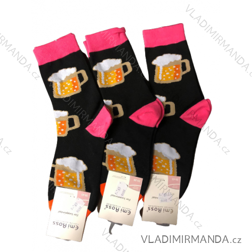 Socks classic light picture beer / wine motif (35 / 39-39 / 43) ECC-2003