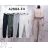 Summer tunic short sleeve and long striped skirt women (uni xs-m) ITALIAN FASHION IM119426