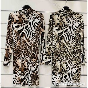 Summer long sleeve flowered women's dress (UNI S / L) ITALIAN FASHION IMK20150
