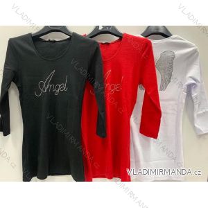 T-shirt elegant long sleeve women (S / M ONE SIZE) ITALIAN FASHION IMWK21008