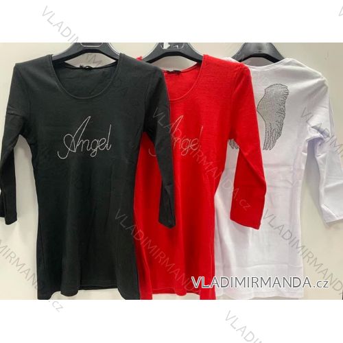 T-shirt elegant long sleeve women (S / M ONE SIZE) ITALIAN FASHION IMWK21008