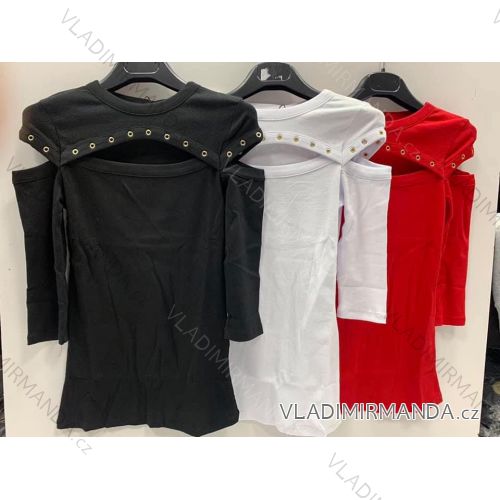 T-shirt elegant long sleeve women (S / M ONE SIZE) ITALIAN FASHION IMWK21008
