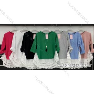 T-shirt elegant long sleeve women (S / M ONE SIZE) ITALIAN FASHION IMWK21008