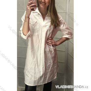 Shirt Dress 3/4 Long Sleeve Ladies (UNI S / L) ITALIAN FASHION IM420203