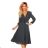 341-2 POLLY Chiffon dress with ruffles - green