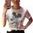 T-shirt short sleeve ladies (uni l-2xl) ITALIAN Fashion IM11736 S / M one size black