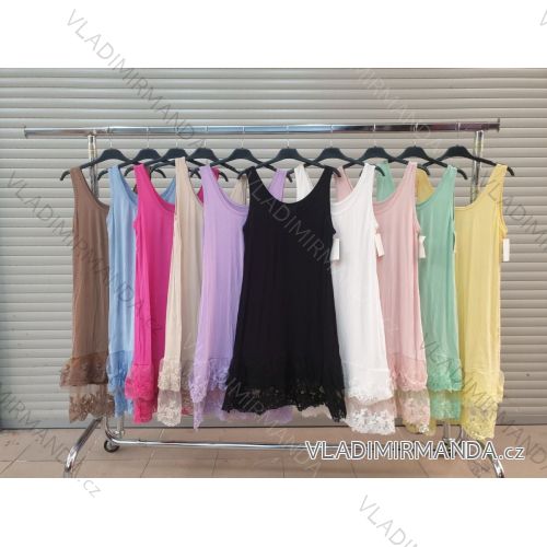 Summer dress straps women's applique mouse (UNI s / l) ITALIAN FASHION IMD20380