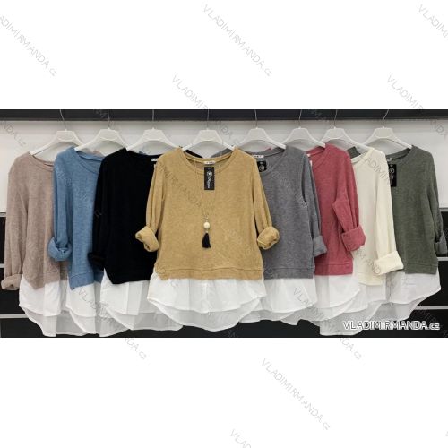 Dress with 3/4-sleeve ladies pocket (uni sl) ITALIAN Fashion IM3181746