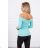 Mint V-neck blouse