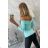 Mint V-neck blouse