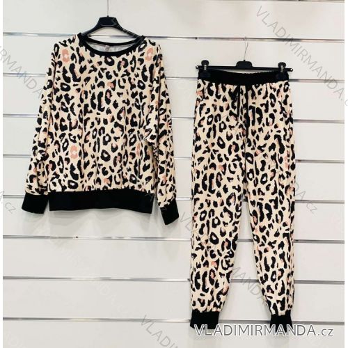 Knitted sweatshirt set tilko sweatpants women (S / M one size) ITALIAN FASHION IM921001