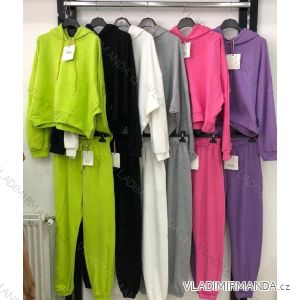 Knitted sweatshirt set tilko sweatpants women (S / M one size) ITALIAN FASHION IM921001