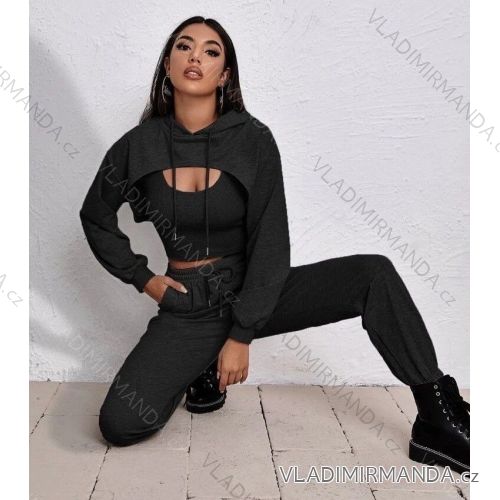Knitted sweatshirt set tilko sweatpants women (S / M one size) ITALIAN FASHION IM921001