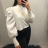 T-shirt long sleeve lace ladies (uni sl) ITALIAN Fashion IMC18019 S / M one size white