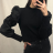 T-shirt long sleeve lace ladies (uni sl) ITALIAN Fashion IMC18019 S / M one size white