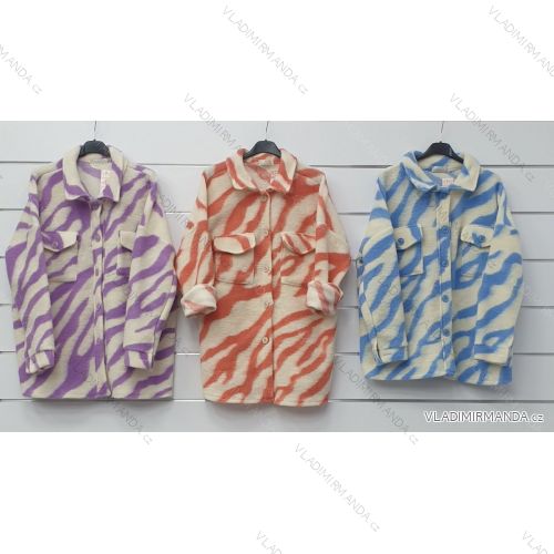 Kabát jarní dlouhý dámský (S/M/L ONE SIZE) ITALSKÁ MÓDA IMWA21006