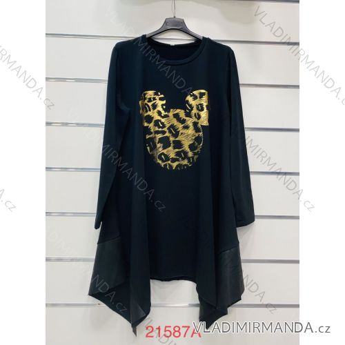 Summer long sleeve flowered women's dress (UNI S / L) ITALIAN FASHION IMK20150