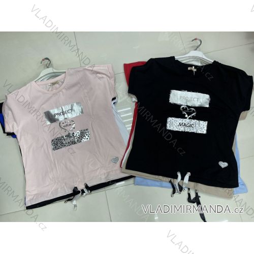 T-shirt elegant long sleeve women (S / M ONE SIZE) ITALIAN FASHION IMWK21008