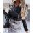 Jacket winter jacket with hood and fur women oversized (46-54) POLISH FASHION BLI19YP-18057-12