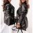 Jacket winter jacket with hood and fur women oversized (46-54) POLISH FASHION BLI19YP-18057-12