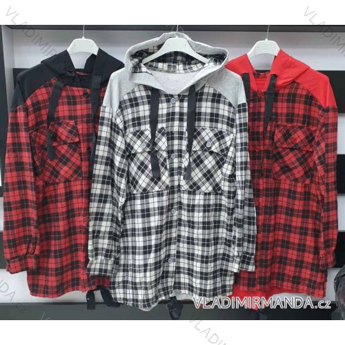 Košile elegantní prodloužená dlouhý rukáv dámská (S/M ONE SIZE) ITALSKÁ MÓDA IMWA21022