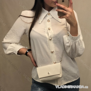 Blouse 3/4 sleeve with buttons (uni sl) ITALIAN Fashion IMM20206