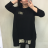 dress 3/4 long sleeve women's oversized (uni L / 2XL) ITALIAN FASHION IMS20090
