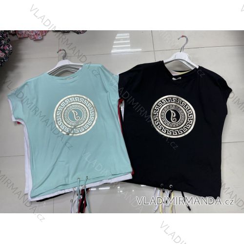 T-shirt elegant long sleeve women (S / M ONE SIZE) ITALIAN FASHION IMWK21008