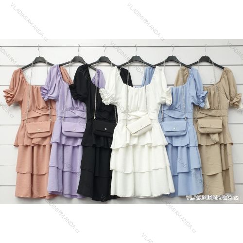 Dress with 3/4-sleeve ladies pocket (uni sl) ITALIAN Fashion IMWD20527