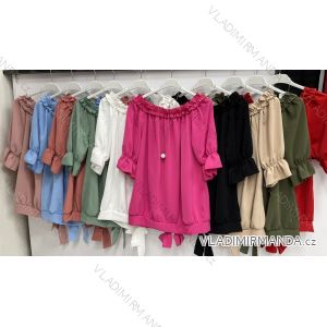 T-shirt elegant long sleeve women (S / M ONE SIZE) ITALIAN FASHION IMWK21008