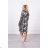 Gray + black camo dress