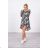 Gray + black camo dress