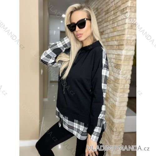 Elegant zip hoodie for women (uni sl) TURKISH FASHION IMK20011