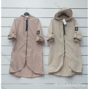 Kabát jarní dlouhý dámský (S/M/L ONE SIZE) ITALSKÁ MÓDA IMWA21006