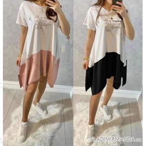 Summer long sleeve flowered women's dress (UNI S / L) ITALIAN FASHION IMK20150
