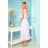315-4 EMILY Pleated dress with frills and neckline - heather color