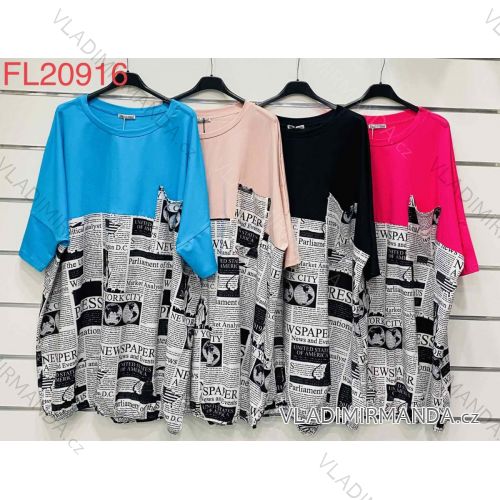 Summer long sleeve flowered women's dress (UNI S / L) ITALIAN FASHION IMK20150