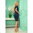 139-7 Sports dress with short sleeves - dark green