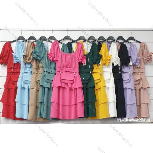 Dress with 3/4-sleeve ladies pocket (uni sl) ITALIAN Fashion IM3181746