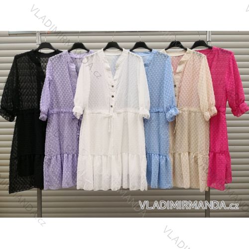Blouse long sleeve with ruffles women (UNI S / L) ITALIAN FASHION IMK20159