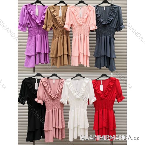 Dress with 3/4-sleeve ladies pocket (uni sl) ITALIAN Fashion IMWD20527